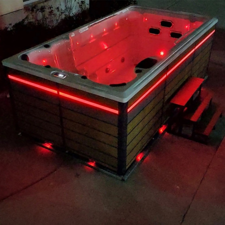 Плавательный СПА бассейн с ламельным противотоком Bigeer Парте